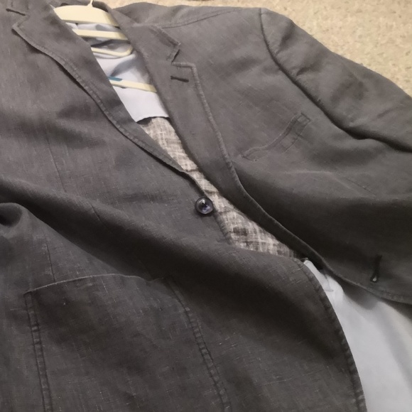 Men's Calvin Klein Linen Sportcoat - Picture 4 of 5